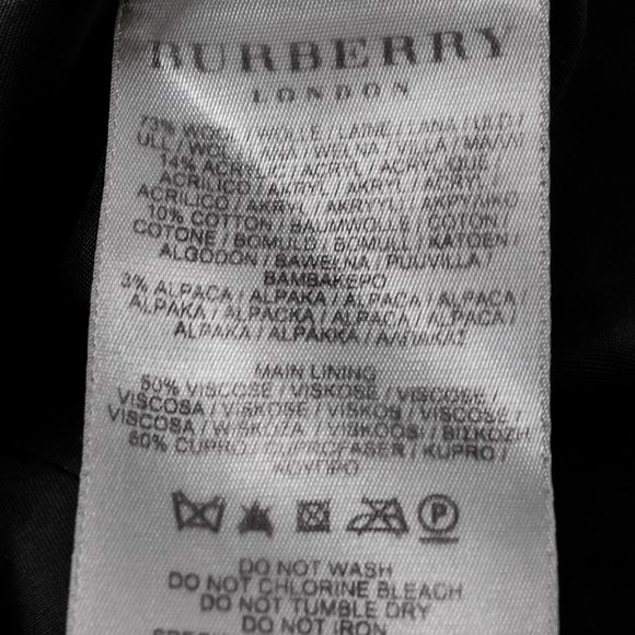 Burberry Grey House Check Wool Coat - Picture 11 of 14